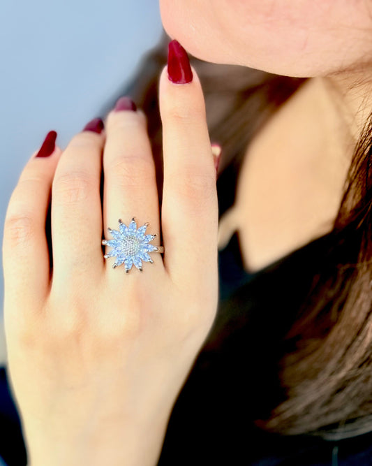 Sunflower Design Ring